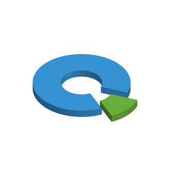 market segmentation chart icons vector image