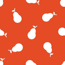 orange pear pattern vector image