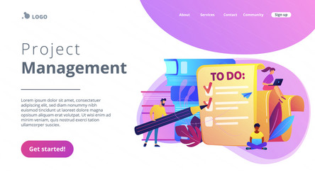 task management it concept vector image