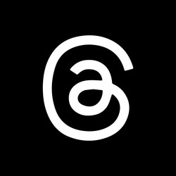 threads an instagram app on white background vector image