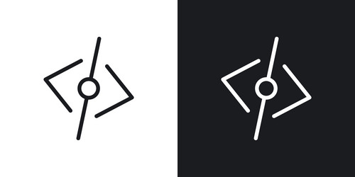 code icon set vector image