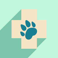 flat with shadow icon and mobile application vector image