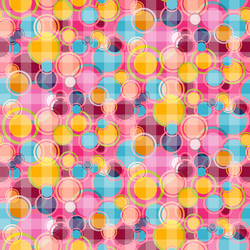 seamless abstract bubbles circle pattern vector image