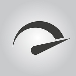tachometer speedometer and indicator icon vector image