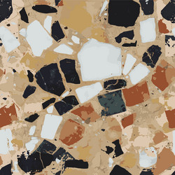 Terrazzo seamless pattern stone flooring texture Vector Image