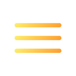 hamburger menu pixel perfect flat gradient color vector image