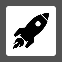 rocket launch icon from commerce buttons overcolor vector image