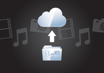 Cloud Computing Icons vector image