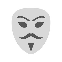 hacker mask icon image vector image