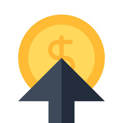 pay per click flat web icon concept vector image
