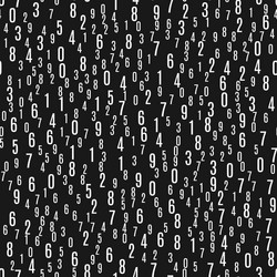seamless pattern with the numbers vector image