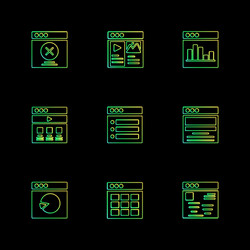 website web user interface app eps icons vector image