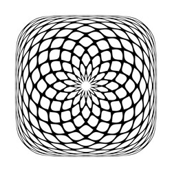 Convex Rounded Grid Pattern vector image