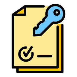 paper multi-factor authentication icon color vector image