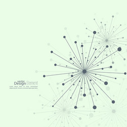 array with dynamic emitted particles vector image