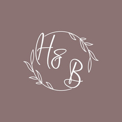 Tt wedding initials monogram logo ideas Royalty Free Vector