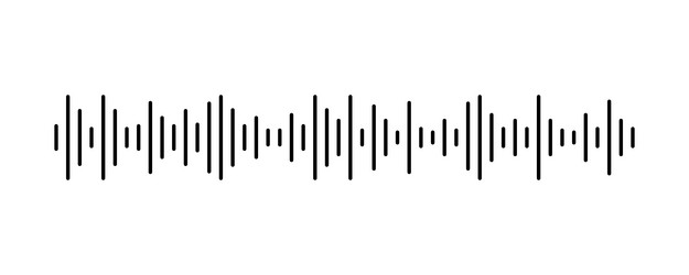 Podcast sound waves set waveform pattern Vector Image