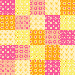 Seamless patchwork pattern vector