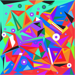 abstract modern triangles background pattern vector image