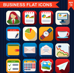 flat icons for web and mobile app vector image