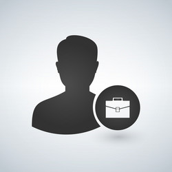 person icon - business man profile avatar vector