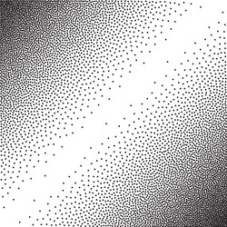 Stochastic raster halftone gradient print vector