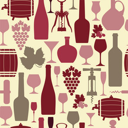 wine seamless vector image