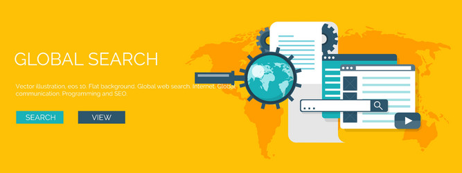 flat background coding vector image