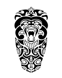 Maori Tribal Tattoo Sketch Vector Image