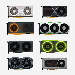 Modern Computer Graphics Set vector image