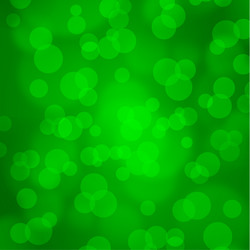 Multicolored blurry bokeh on a green background vector