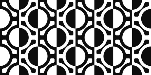 repeating geometric pattern monochrome seamless vector image