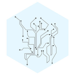 Abstract Circuit Board Background vector image