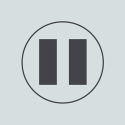 circle icon on gray background eps 10 vector image