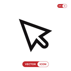 cursor icon mouse pointer click symbol vector image