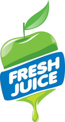 Logo of fresh juice vector