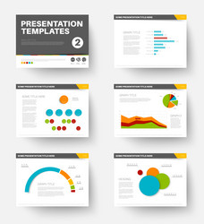 Minimalist Presentation Template - Part 2 vector image