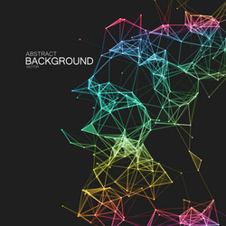 Network Particle Data Flow vector image
