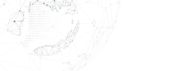 neural network concept connected cells with links vector image