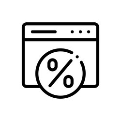 performance icon thin linear style design vector image
