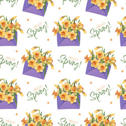 seamless pattern with envelopes filled vector image