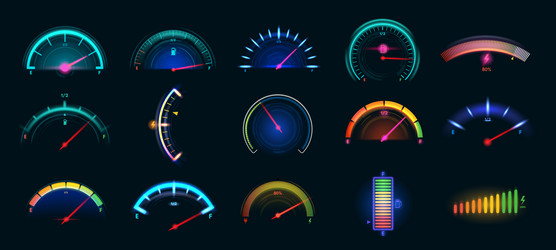 Car dashboard vehicle performance monitoring Vector Image