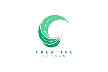 design leaf various abstract shape minimalist vector image