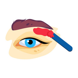 Eyebrow wax Royalty Free Vector Image - VectorStock
