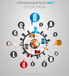infographics concept to display your data vector image