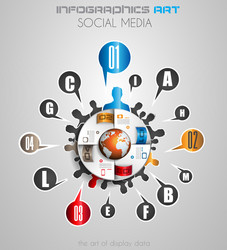 infographics concept to display your data vector