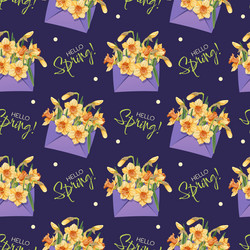 seamless pattern with envelopes filled vector image