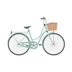 bicycle in flat style Vector Image