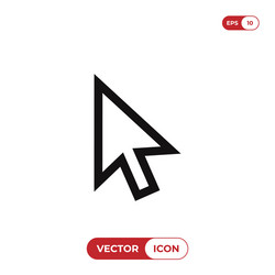 cursor icon mouse pointer click symbol vector image