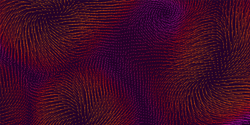 Dynamic Force Field Visualization vector image